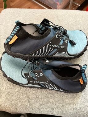 Hydrosport Women's Aqua Shoes in Light Blue and Black